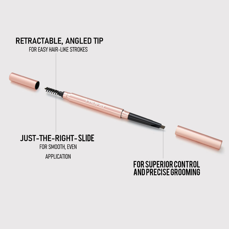 Triangle Tip Eyebrow Pencil – Precise Natural Brows (4 Shades)