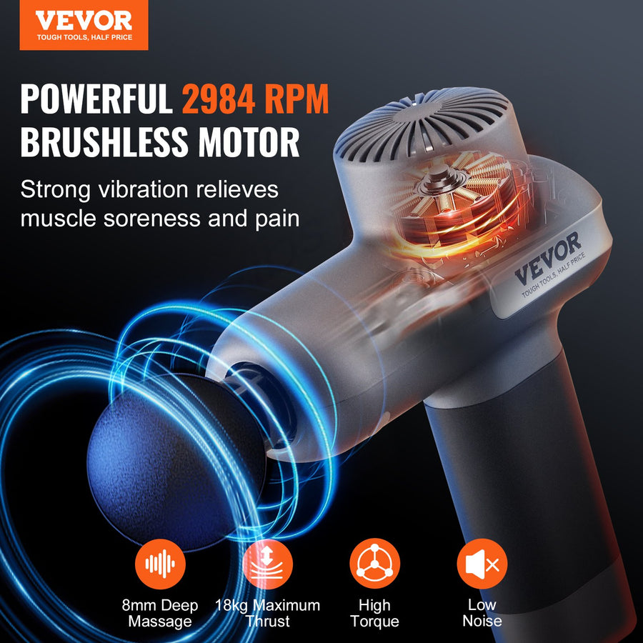 Handheld Muscle Massage Gun – Rechargeable Percussion Massager