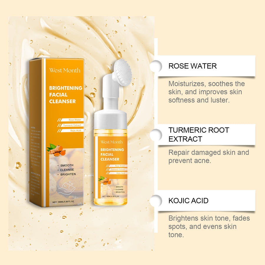 Turmeric Glow Face Cleanser – Gentle Brightening Wash, 100 ml