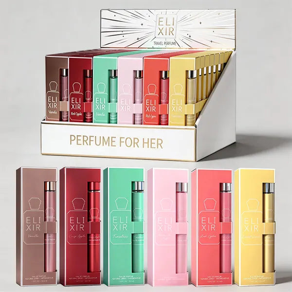6-Piece Women's Mini Perfume Gift Set – Travel Fragrance Collection