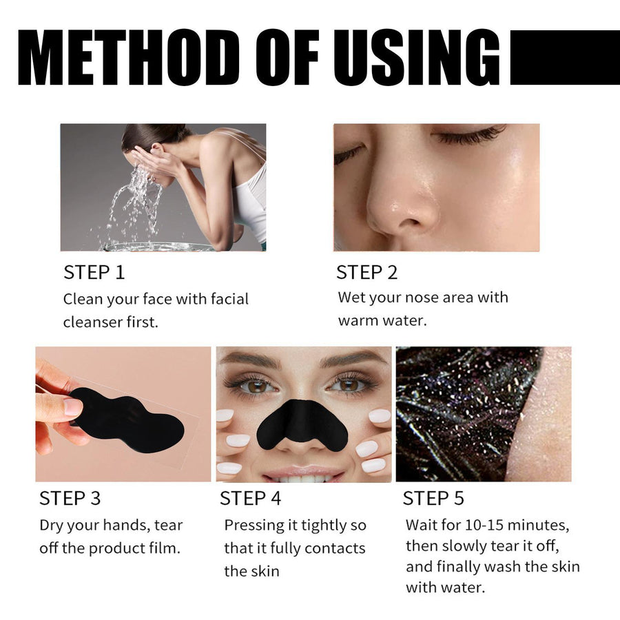 Deep-Clean Nose Pore Strips – Blackhead Removal, 10 Pack