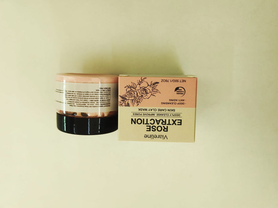 Pink Rose Clay Mask – Gentle Cleansing & Softening Face Mask, 50g