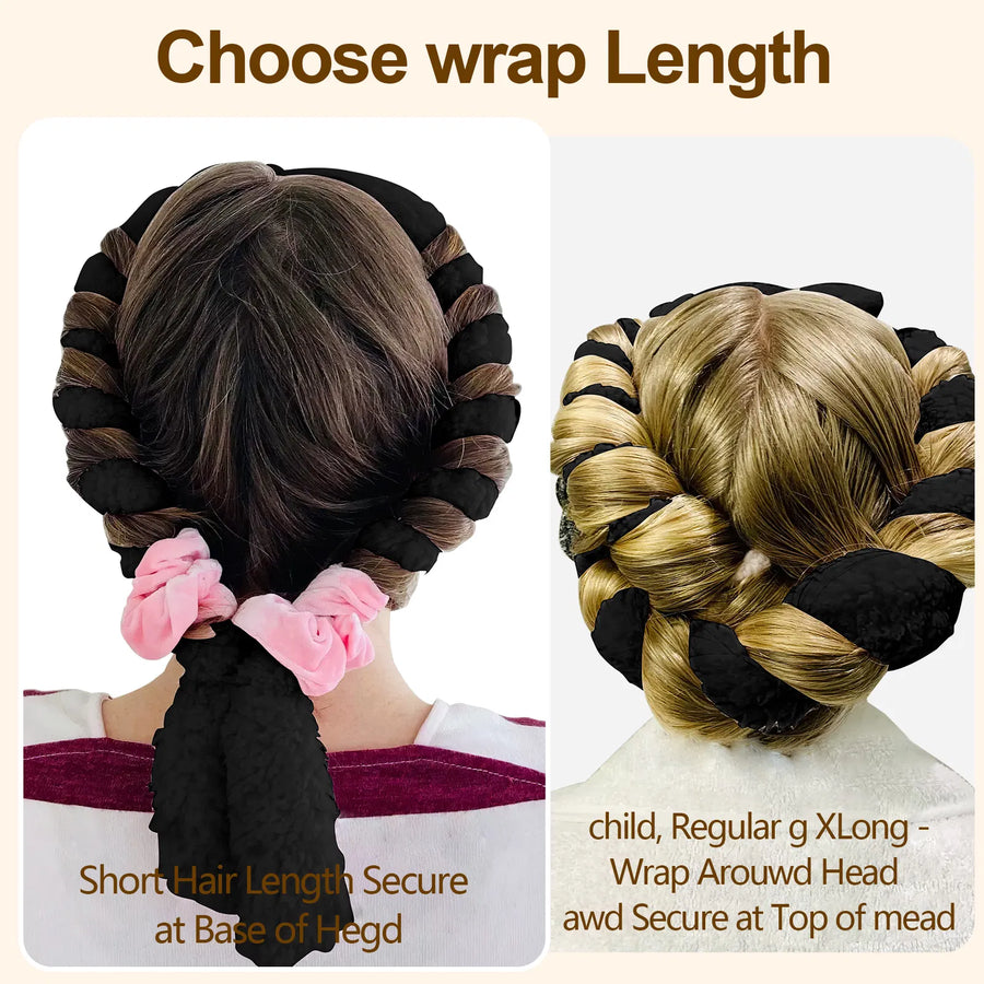 Satin Heatless Curling Rod – Overnight Soft Waves, No Heat Damage