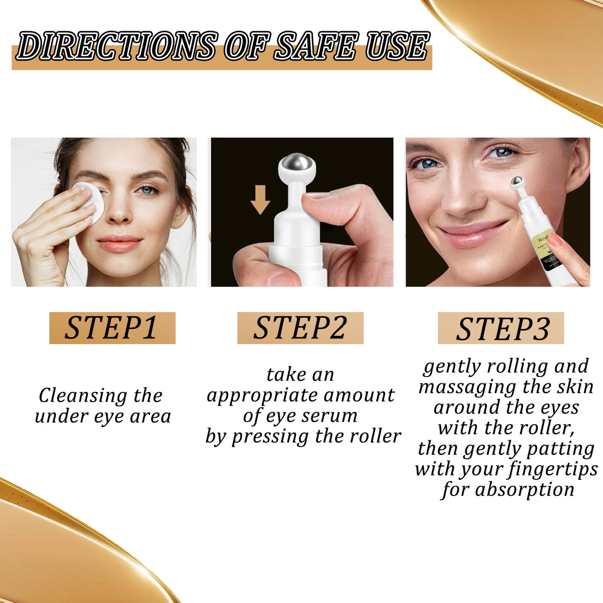 Snail Peptide Eye Cream with Massage Roller