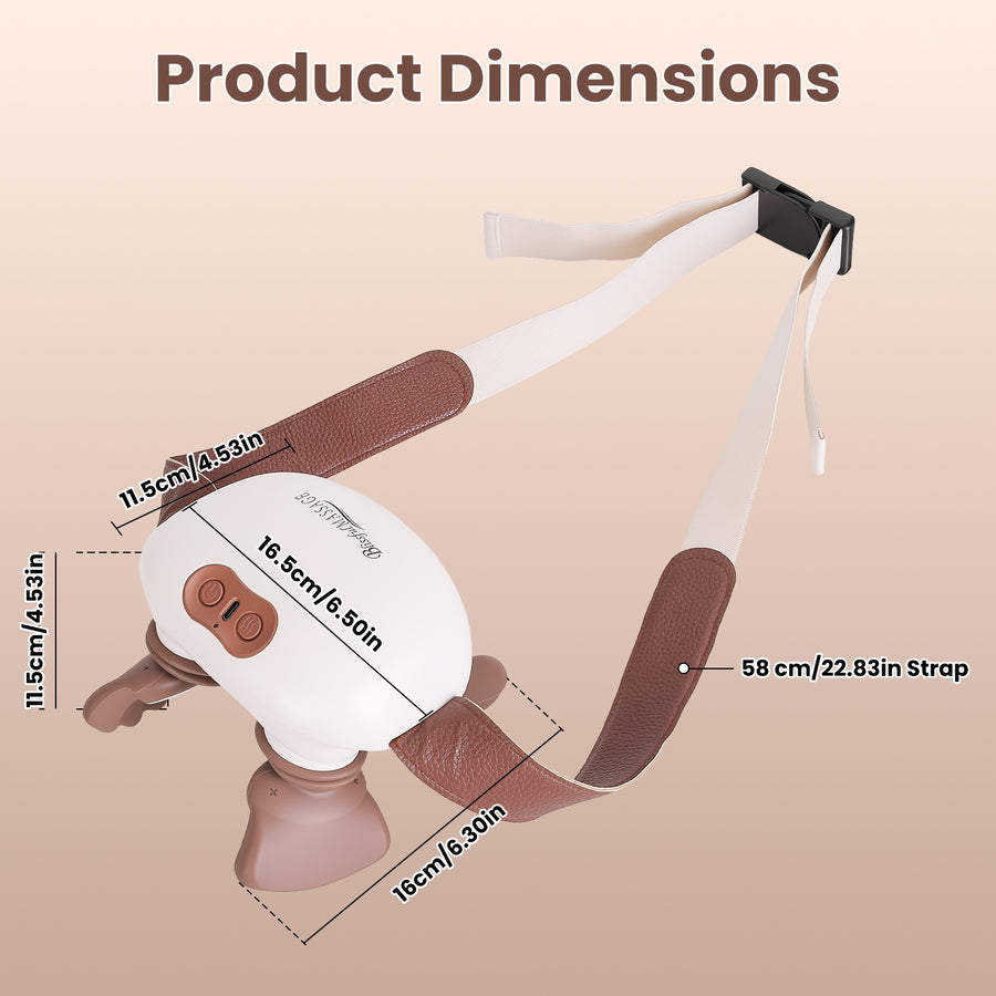 Heated Neck & Shoulder Massager – Kneading Shiatsu Pillow