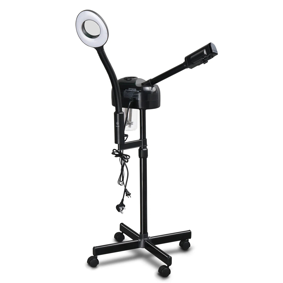 2-in-1 Professional Facial Steamer with 3X Magnifying Lamp – Spa Deep Cleanse