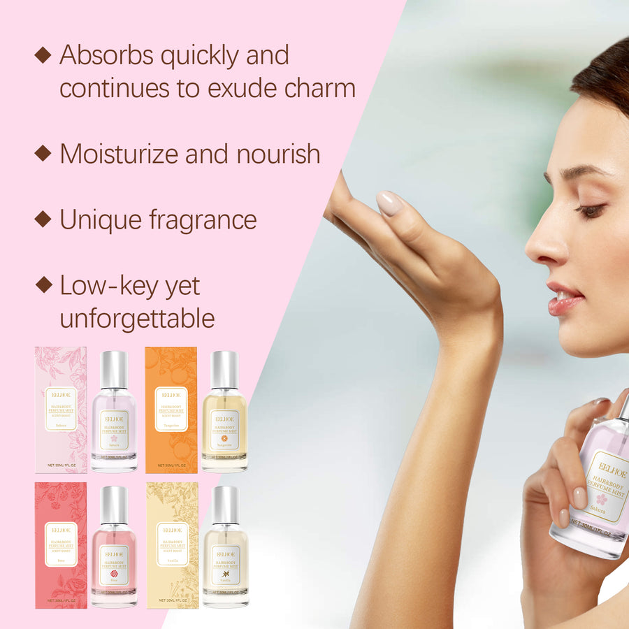 Tangerine Body & Hair Perfume Mist – Citrus Fragrance Spray