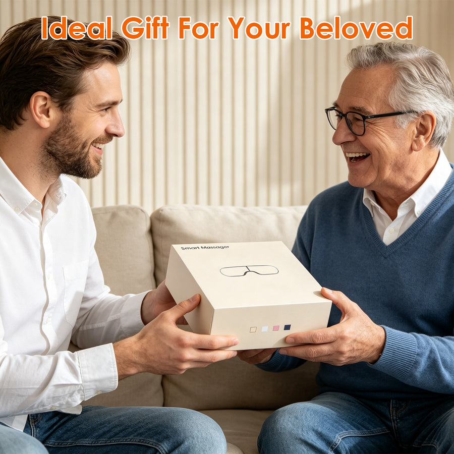 Heated Compression Eye Massager – Music, 4 Modes, Auto Timer