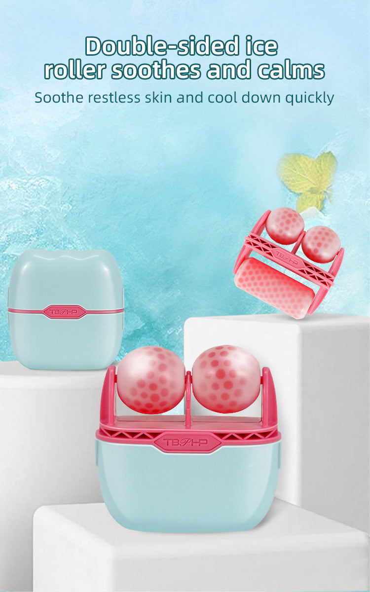 2-in-1 Ice Roller for Face & Eyes – Cooling De-Puff Tool