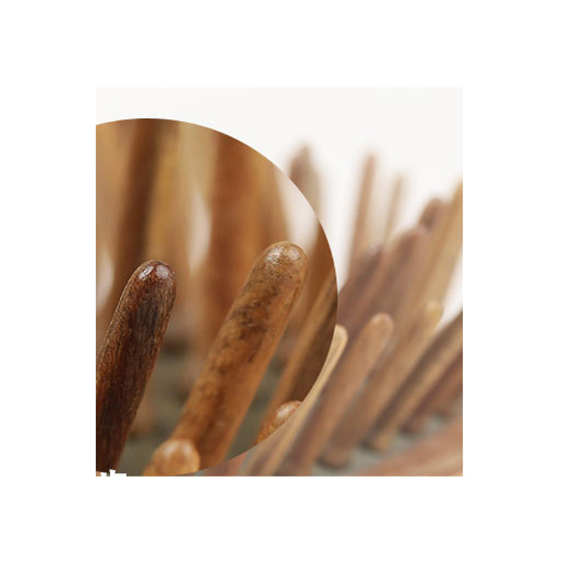 Natural Sandalwood Scalp Massage Comb – Anti-Static Wooden Hair Comb