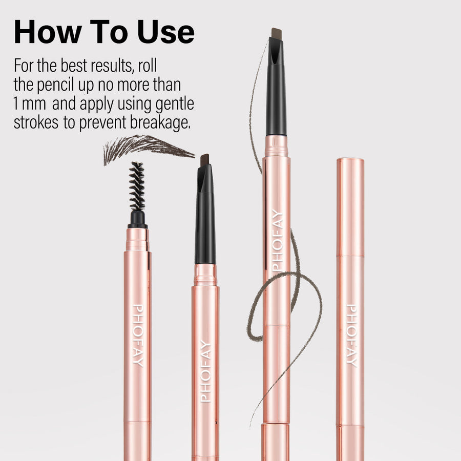 Triangle Tip Eyebrow Pencil – Precise Natural Brows (4 Shades)