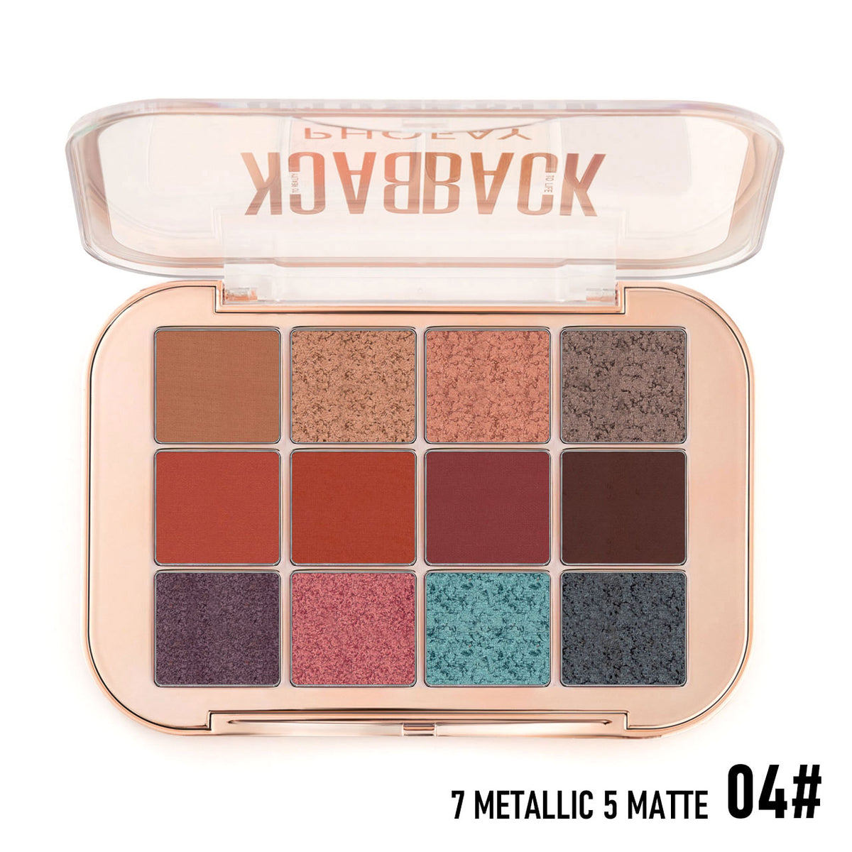 12-Color Eyeshadow Palette – Matte & Shimmer (4 Styles)