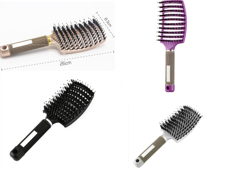 Detangling Hair Brush – Gentle Flexible Bristles for Wet & Dry Hair