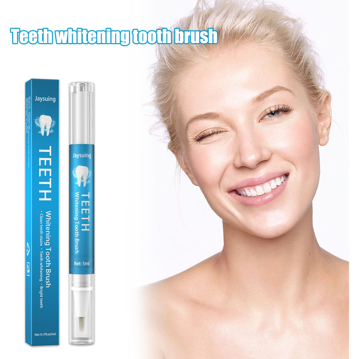 Brightening Teeth Cleaning Pen – Tea & Coffee Stain Gel (1–3 Pack)