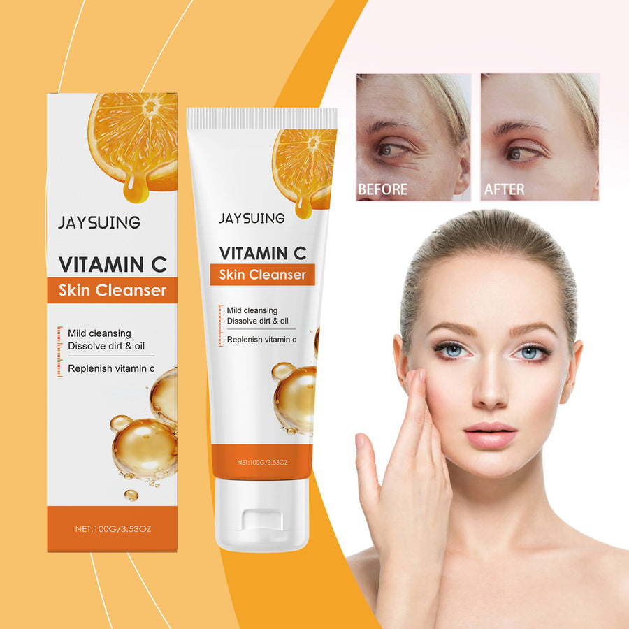 Vitamin C Brightening Face Cleanser – Refreshing Daily Wash, 100 g