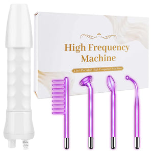 4-in-1 High Frequency Facial Wand – Violet Glow Skin Toning & Smoothing Device