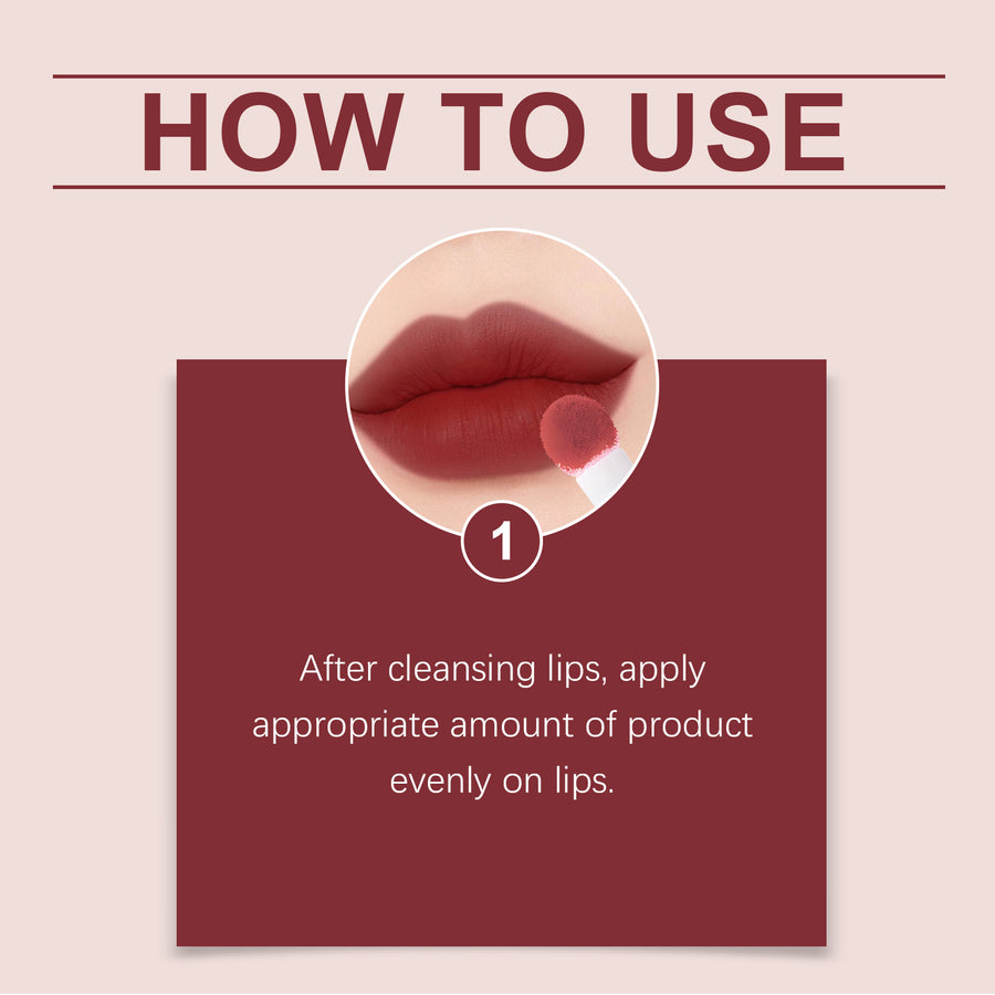 Matte Liquid Lip Gloss – Non-Stick Moisturizing Color, 10 ml