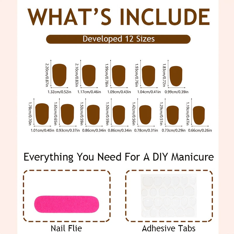 24-Piece Press-On Nails Set – Reusable Salon-Style Manicure