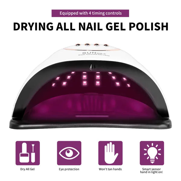280W LED/UV Nail Lamp – Professional Gel Curing Light