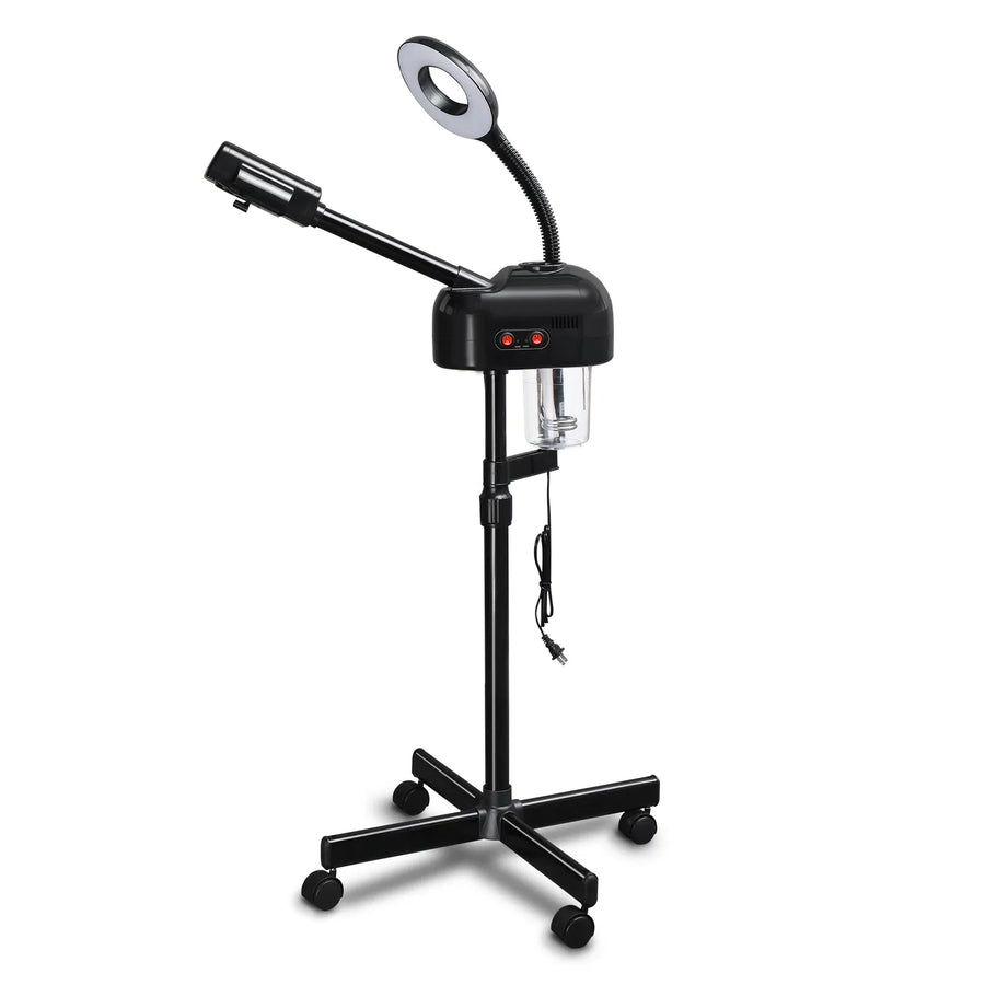 2-in-1 Professional Facial Steamer with 3X Magnifying Lamp – Spa Deep Cleanse