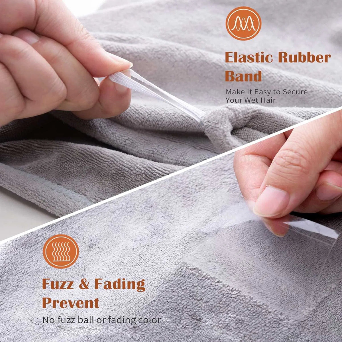 3-Pack Microfiber Hair Towel Wraps – Quick-Dry, Frizz-Free Turbans