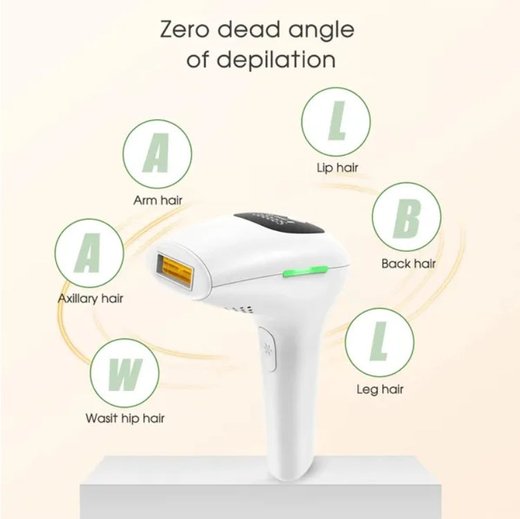 At-Home IPL Hair Removal Device – 900,000 Flashes, 5 Levels, Body & Bikini