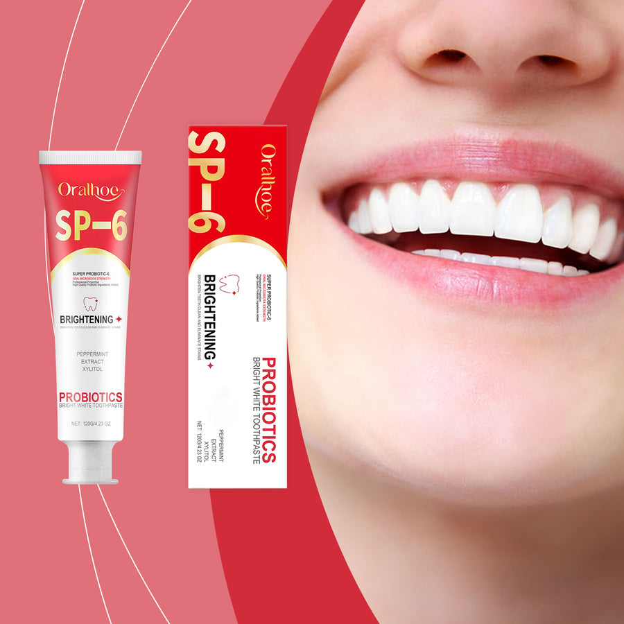 Probiotic Brightening Toothpaste – Stain-Reducing Fresh Breath Formula