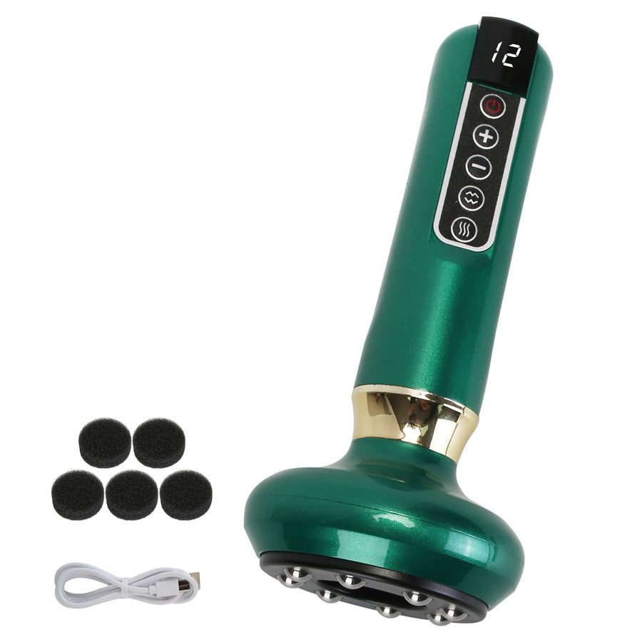 Smart Vacuum Cupping Massager – 12 Suction & Heat Levels for Smoother Skin