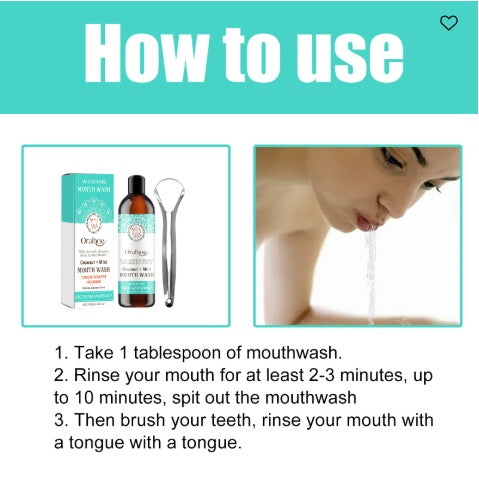 Coconut Mint Mouthwash – Fresh Breath Oral Rinse